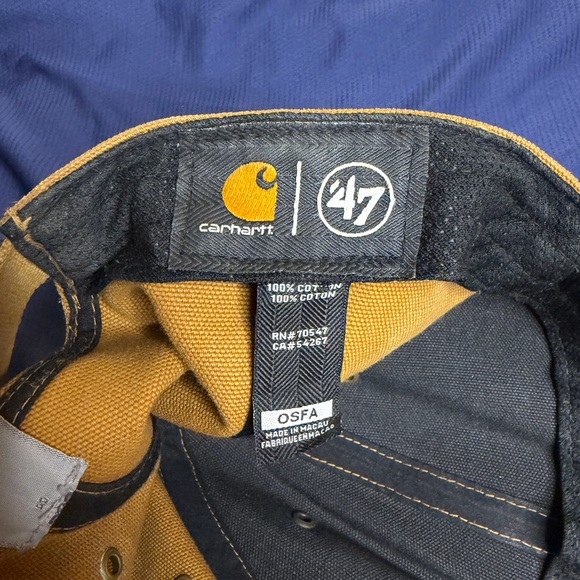 Carhartt Two-Tone Tan and Black Workwear Cap - Picture 4 of 4